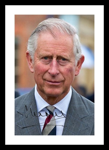 King charles iii autographed - king,