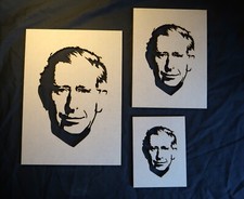 King Charles stencil, bunting