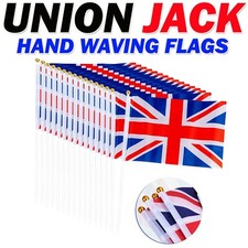 Union Jack Flags x10 Waving