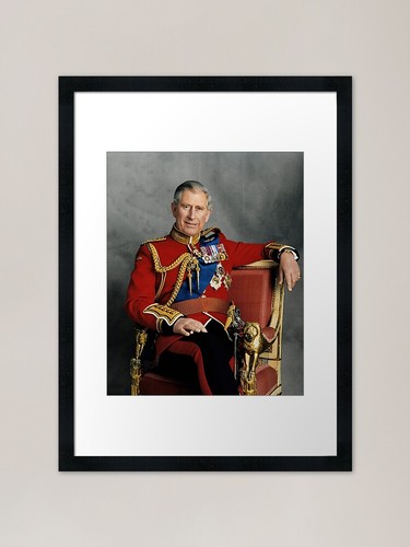 King charles iii framed - king, art