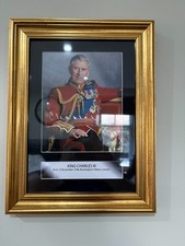 King Charles III Gold wood